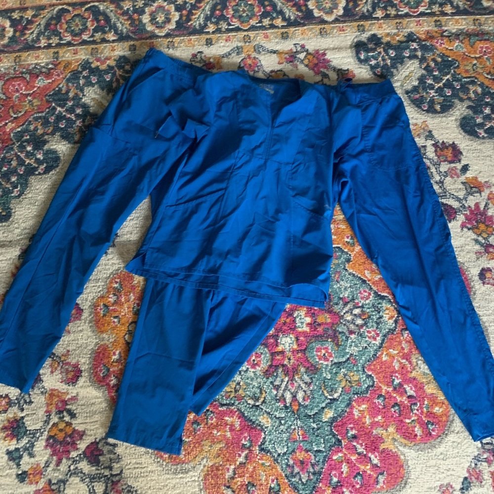 set of royal blue adar scrubs !